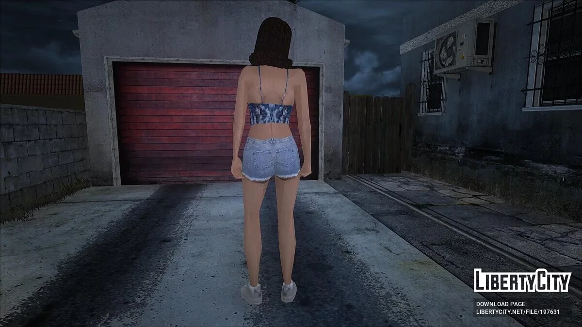 Брюнетка в шортах / GTA San Andreas