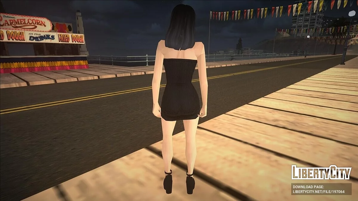 Брюнетка у вечірньому вбранні / GTA San Andreas