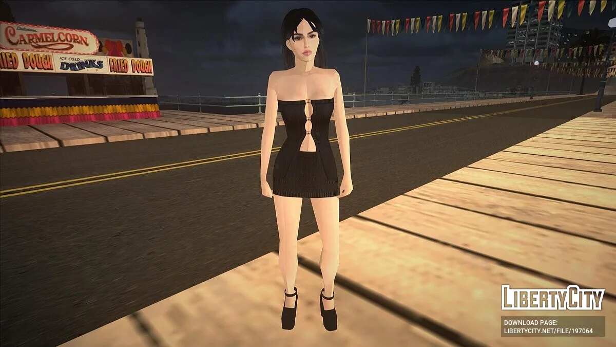 Брюнетка у вечірньому вбранні / GTA San Andreas