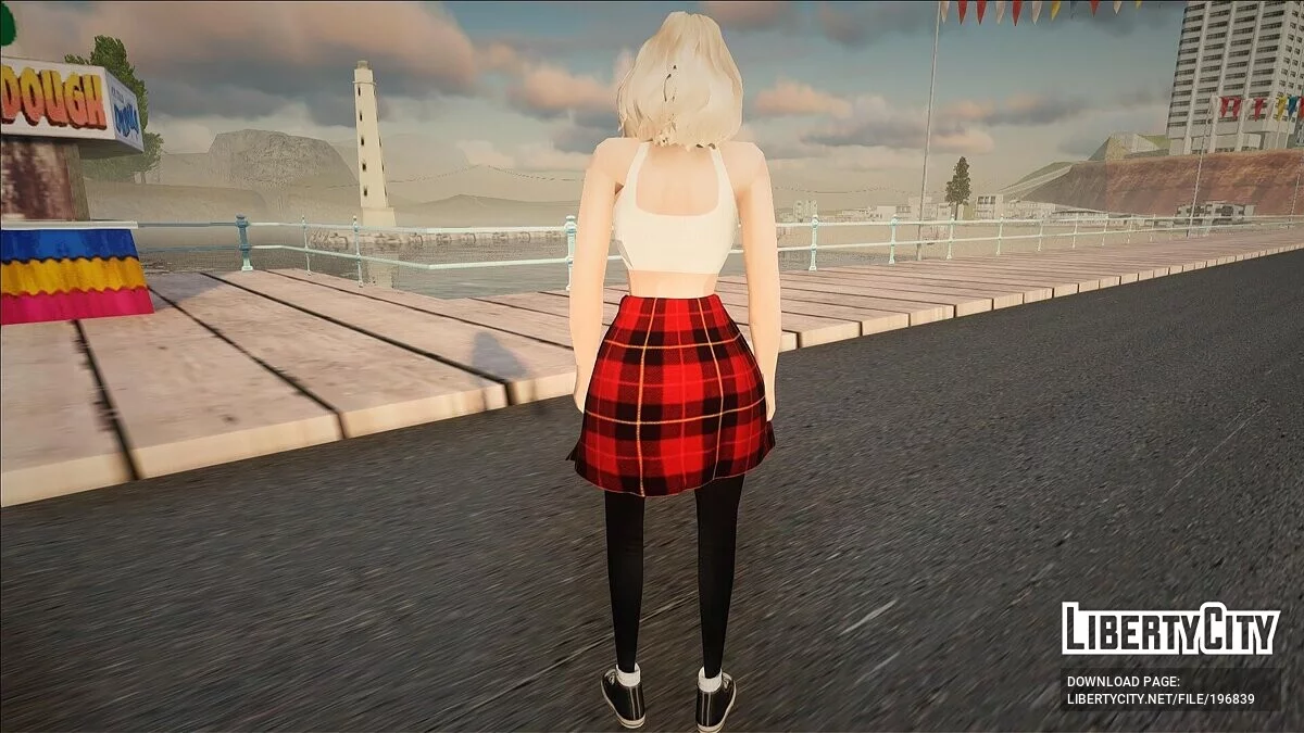 Gadis Pirang Cantik dalam Pakaian Sehari-hari / GTA San Andreas