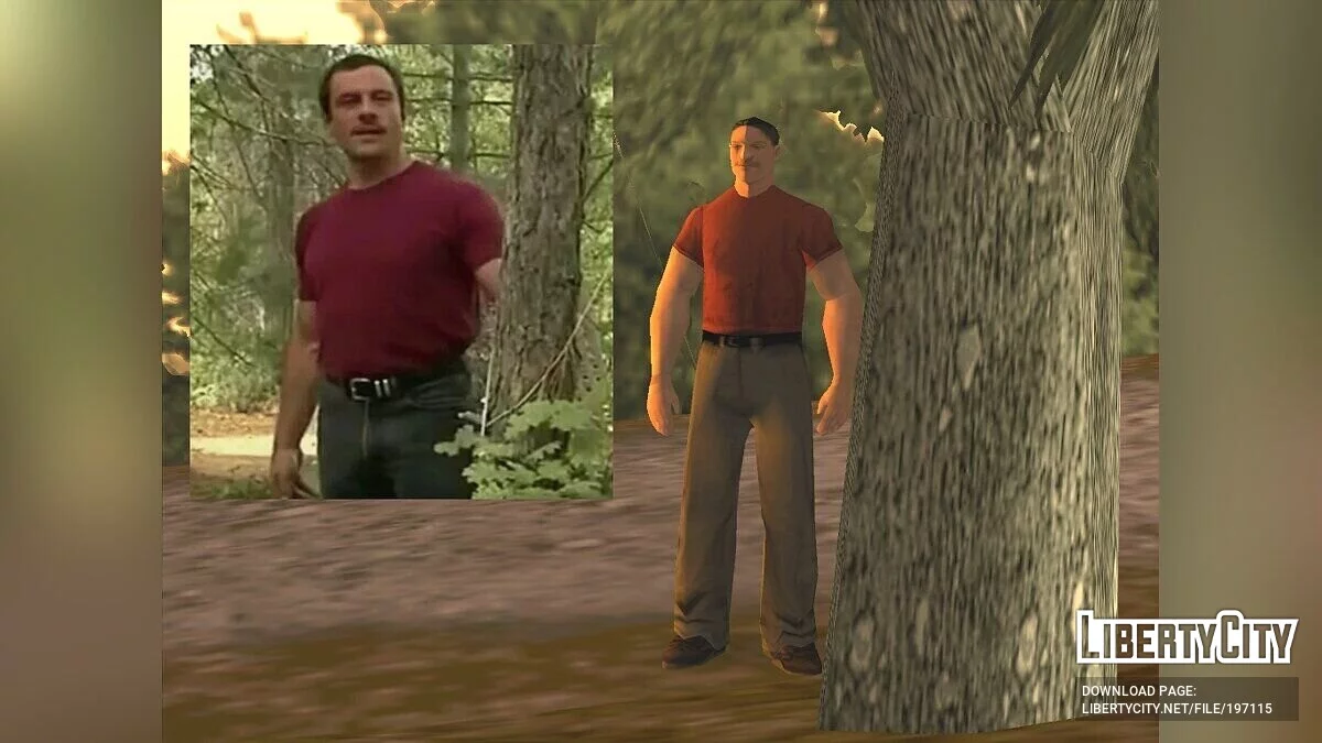 Skins of actors from Gachimuchi / GTA San Andreas