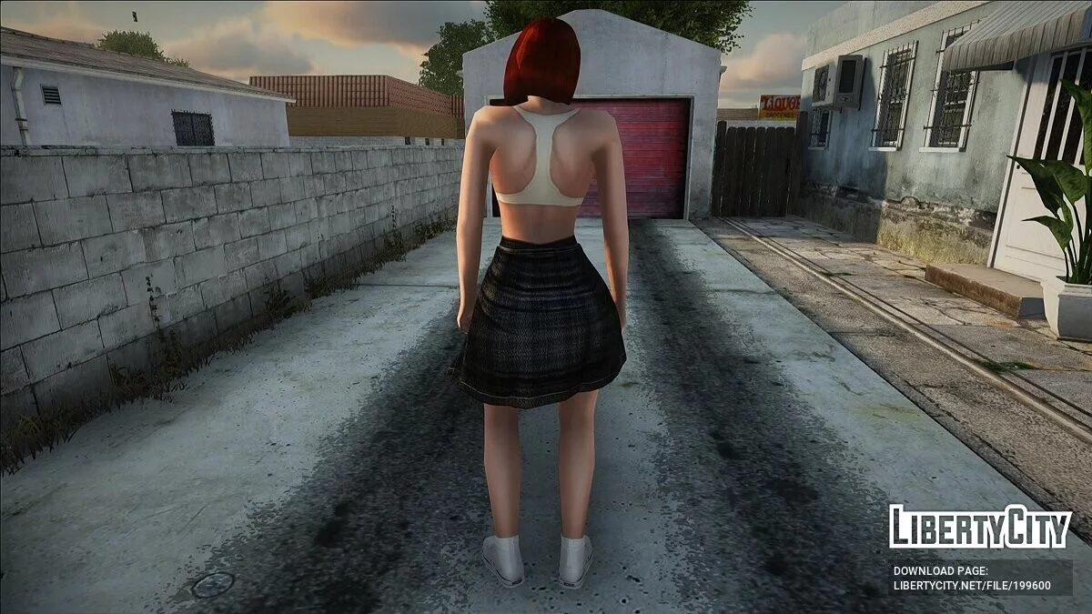 The girl in the short shorts / GTA San Andreas
