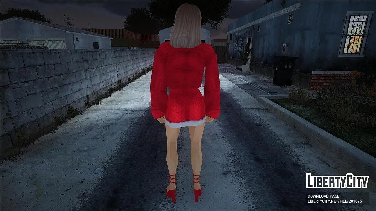Дівчина в Різдвяному вбранні / GTA San Andreas