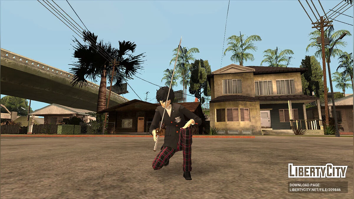 Ren Amamiya from Persona 5 / GTA San Andreas