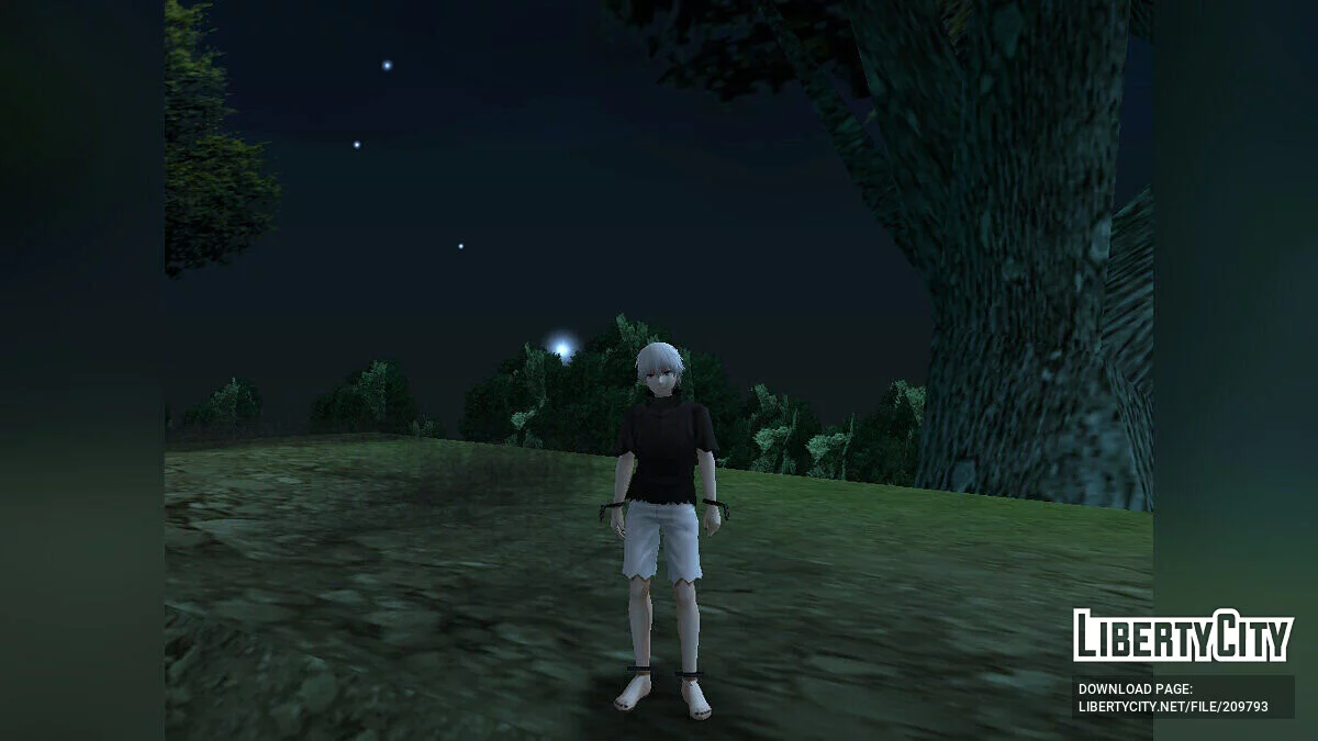 Kaneki Ken from Tokyo Ghoul / GTA San Andreas