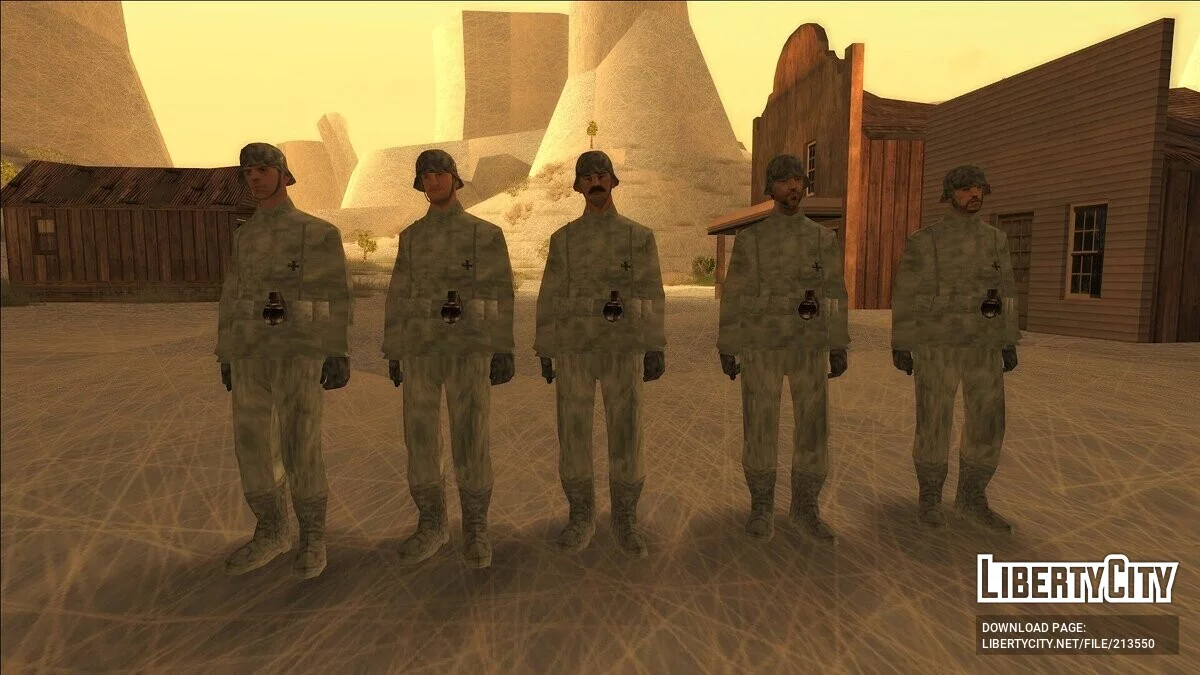 German soldiers skins (SA Style) / GTA San Andreas