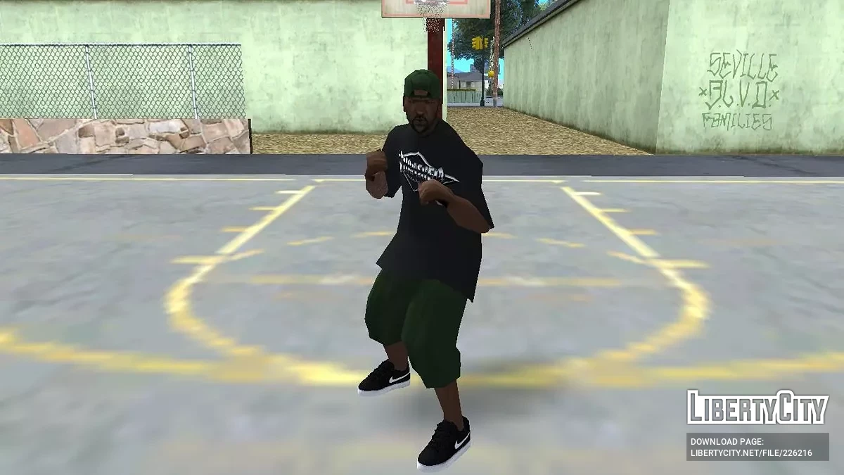 Sweet Johnson Actualizado (Ropa de Grove Street) / GTA San Andreas