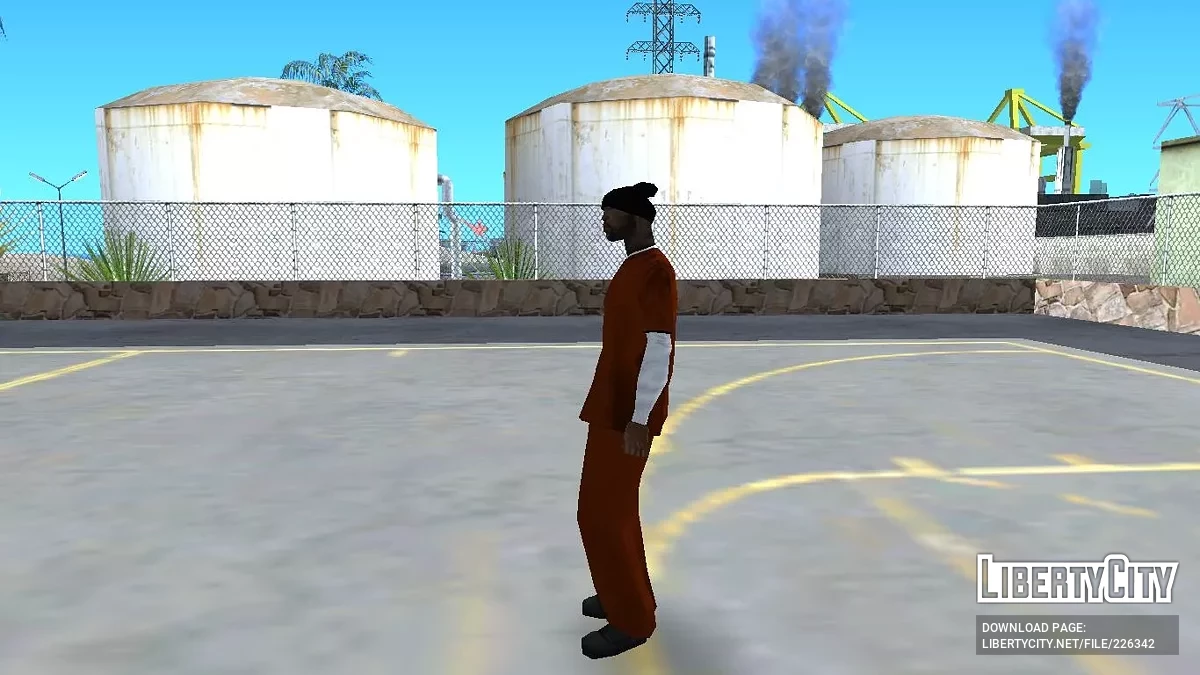 Sweet Johnson Turuncu Mahkum Kıyafetiyle / GTA San Andreas