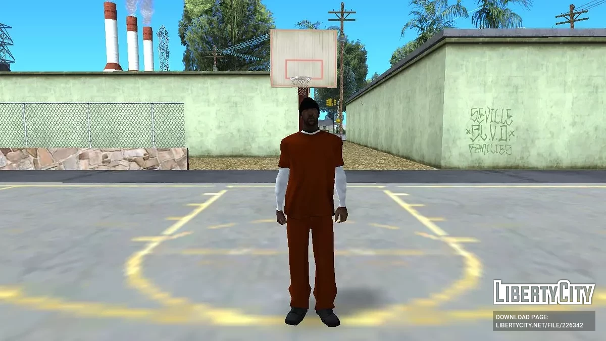 Sweet Johnson Turuncu Mahkum Kıyafetiyle / GTA San Andreas