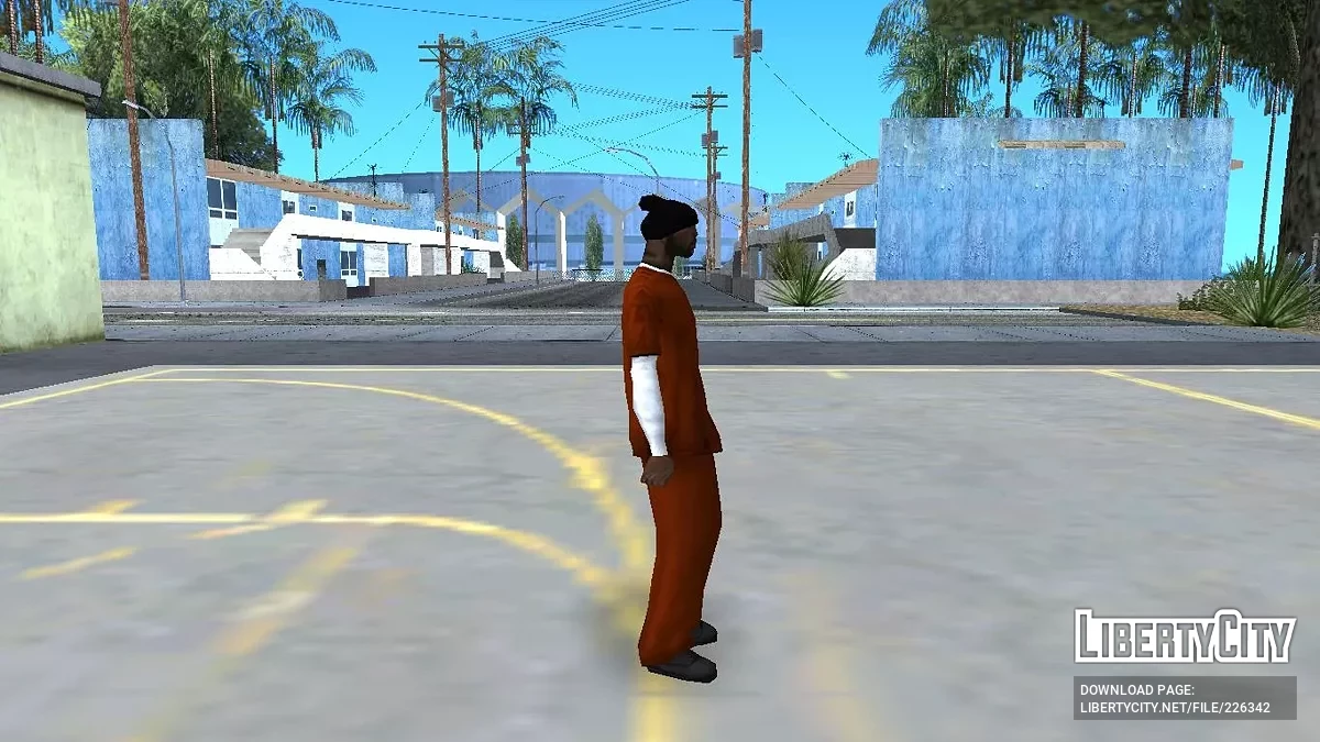 Sweet Johnson Turuncu Mahkum Kıyafetiyle / GTA San Andreas