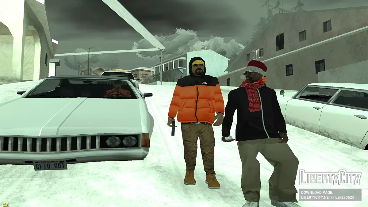 Зимовий збірник скінів для банд / GTA San Andreas
