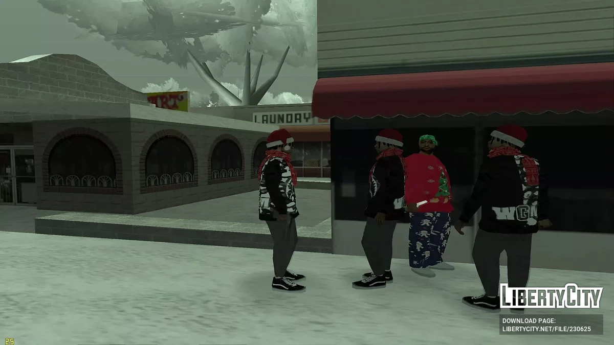 Зимовий збірник скінів для банд / GTA San Andreas