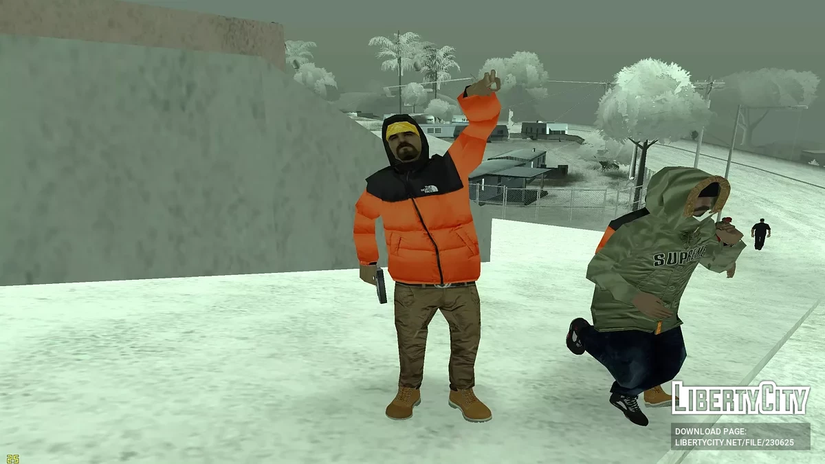 Зимовий збірник скінів для банд / GTA San Andreas