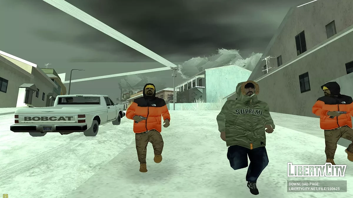 Зимовий збірник скінів для банд / GTA San Andreas