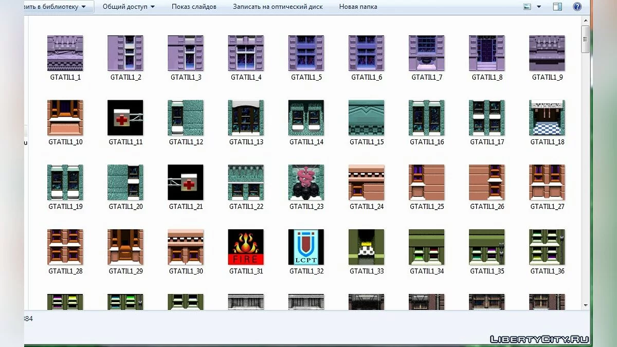 Tekstur dari GTA 1 (Liberty City) dalam format BMP / Sumber