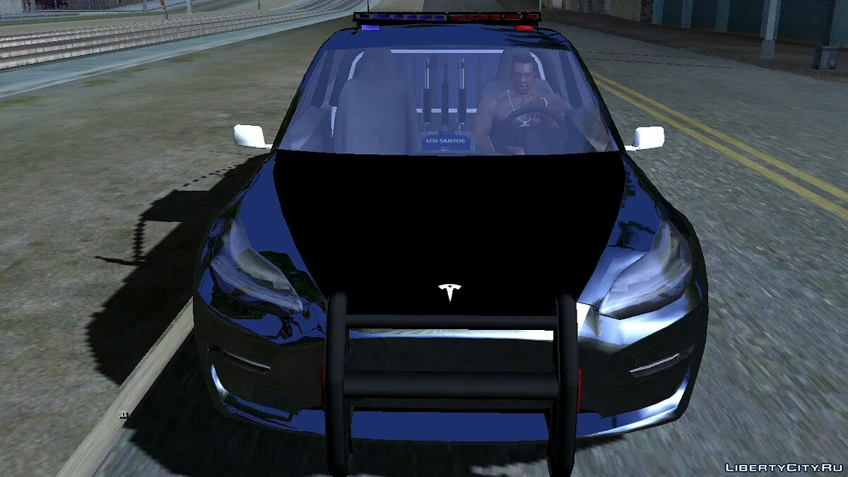 2017 Tesla Model 3 Lowpoly LSPD / GTA San Andreas (iOS, Android)