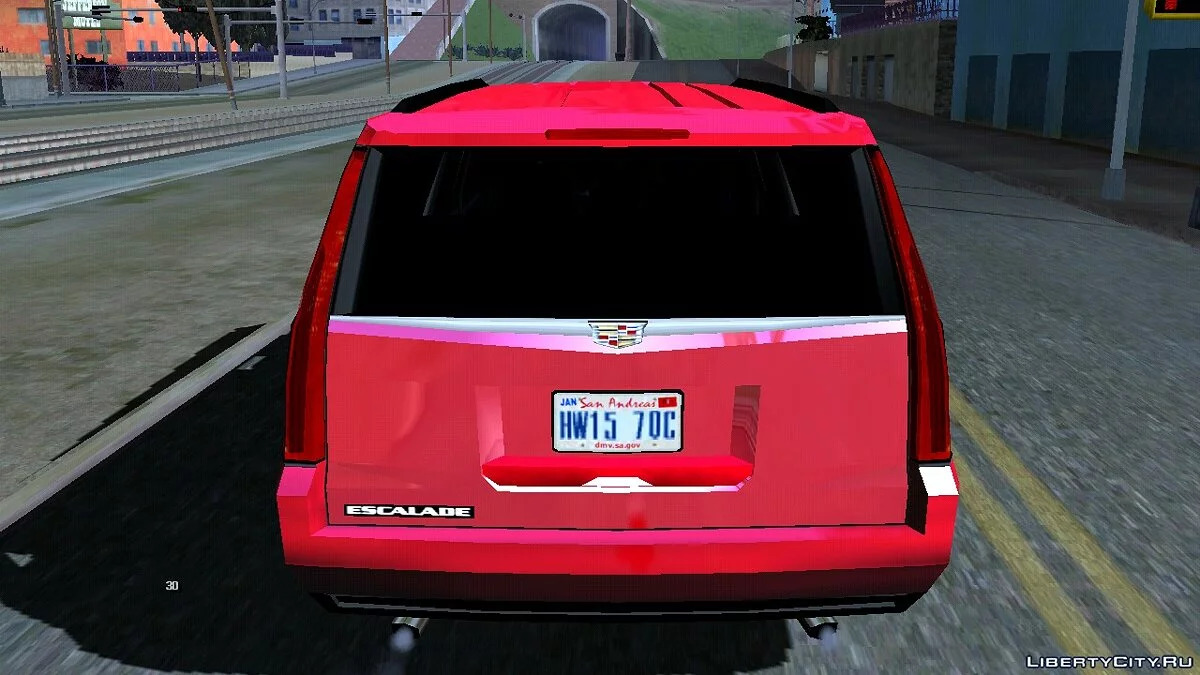 كاديلاك إسكاليد 2016 منخفضة البولي v3.0 / GTA سان أندرياس (iOS، أندرويد)