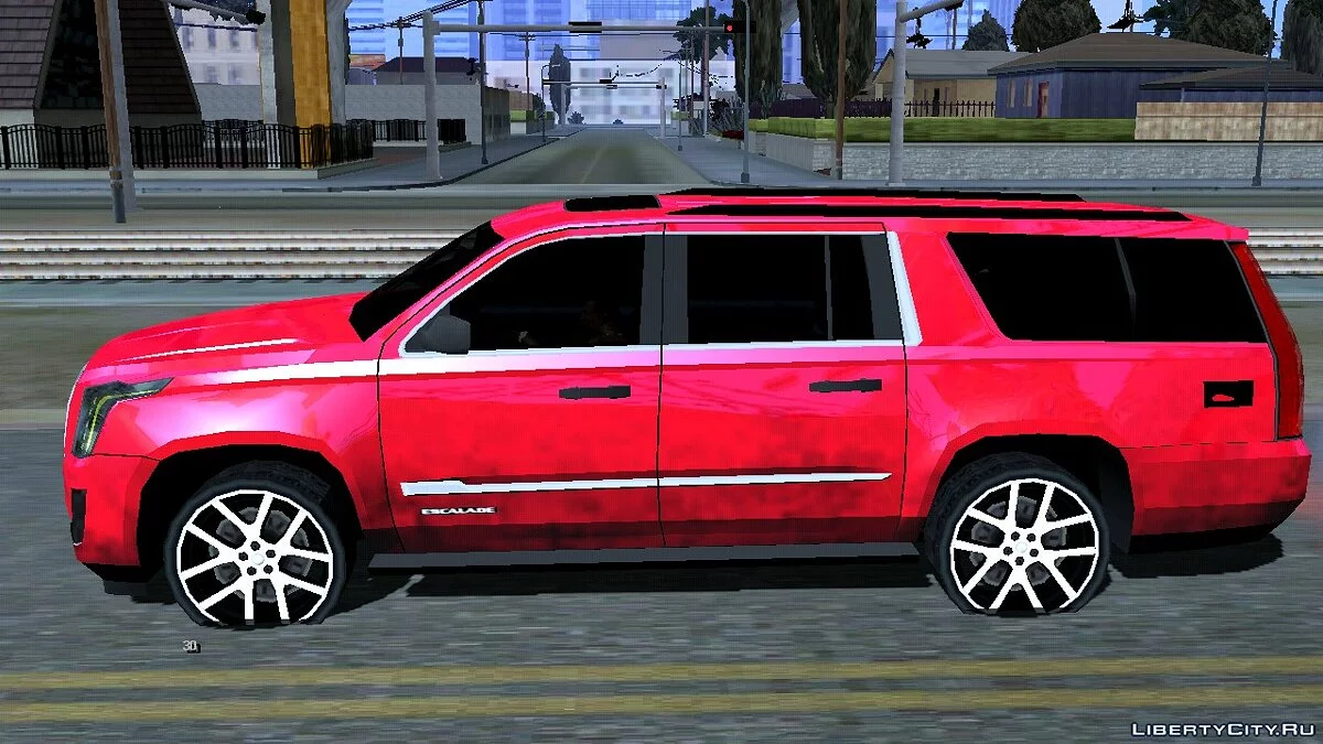 كاديلاك إسكاليد 2016 منخفضة البولي v3.0 / GTA سان أندرياس (iOS، أندرويد)
