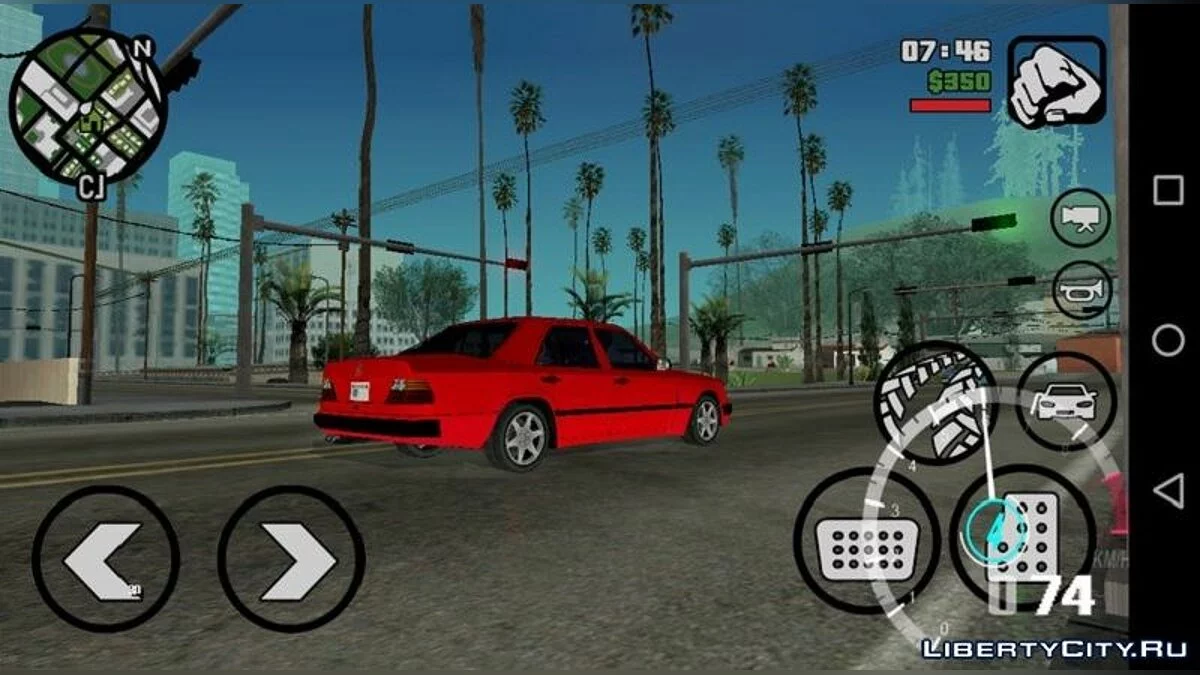 Mercedes-Benz W124 E500 Low-Poly (nur DFF) / GTA San Andreas (iOS, Android)