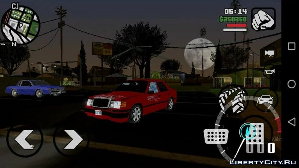 Mercedes-Benz W124 E500 Low-Poly (nur DFF) / GTA San Andreas (iOS, Android)