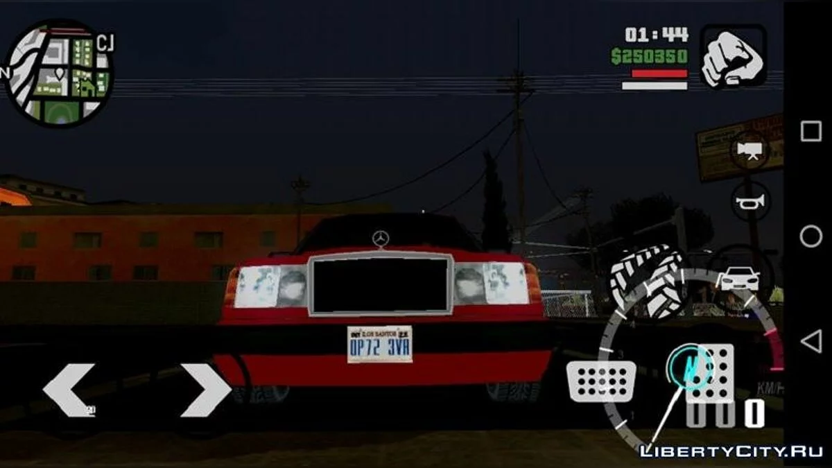 Mercedes-Benz W124 E500 Low-Poly (nur DFF) / GTA San Andreas (iOS, Android)