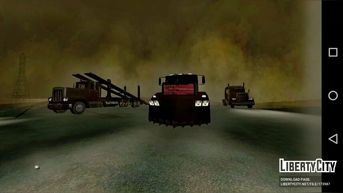 Вантажівка та причіп від: Mad Max / GTA San Andreas (iOS, Android)