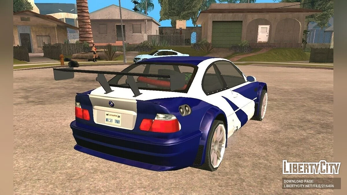 BMW M3 GTR SA Style & DFF Only / GTA سان أندرياس (iOS، أندرويد)