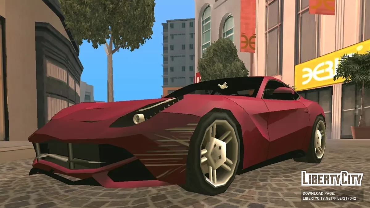 Ferrari F12 Berlinetta (apenas DFF + estilo SA) / GTA San Andreas (iOS, Android)