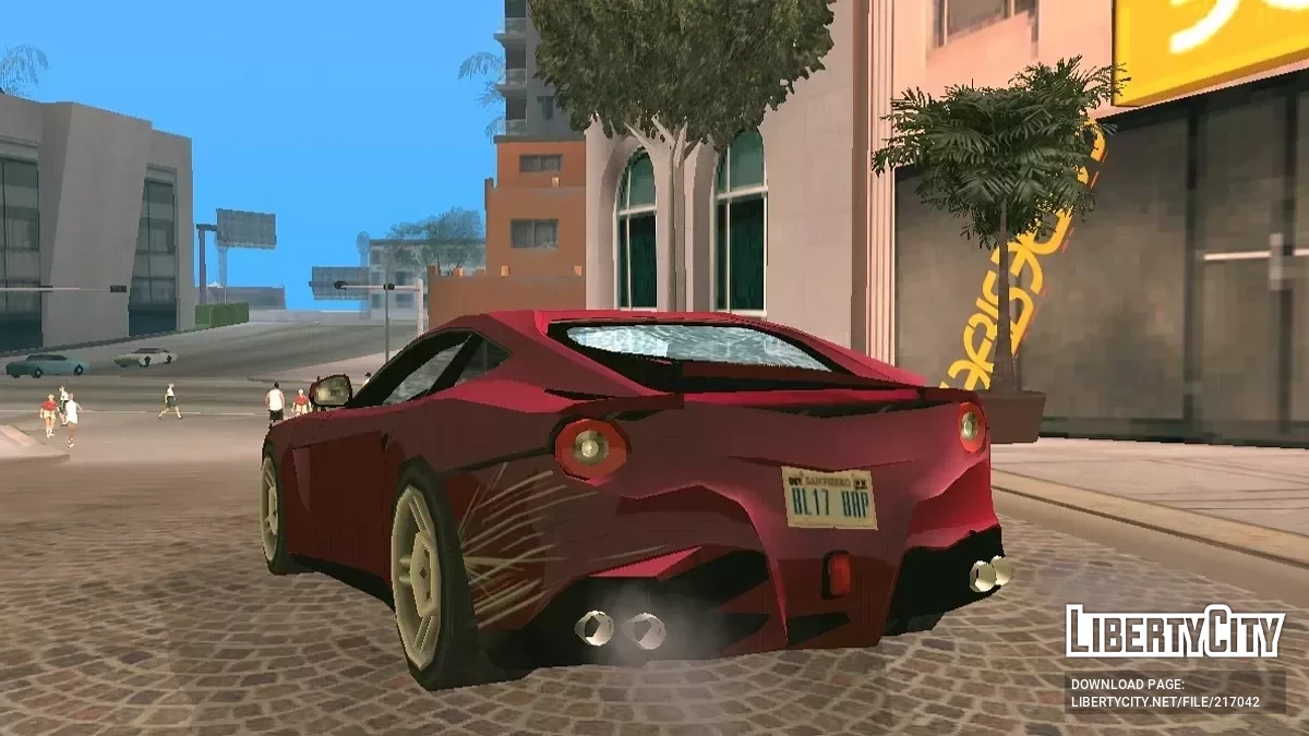 Ferrari F12 Berlinetta (apenas DFF + estilo SA) / GTA San Andreas (iOS, Android)