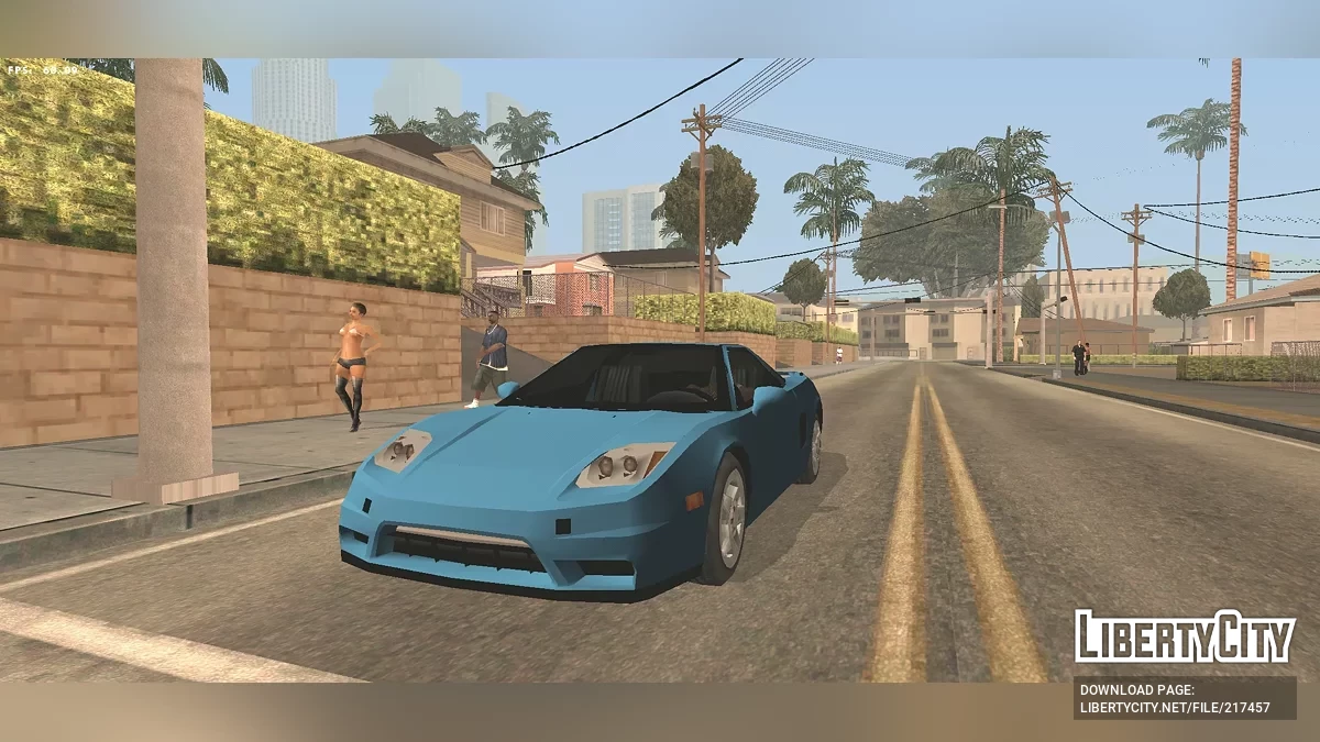 Honda NSX (somente DFF + SA estilo) / GTA San Andreas (iOS, Android)