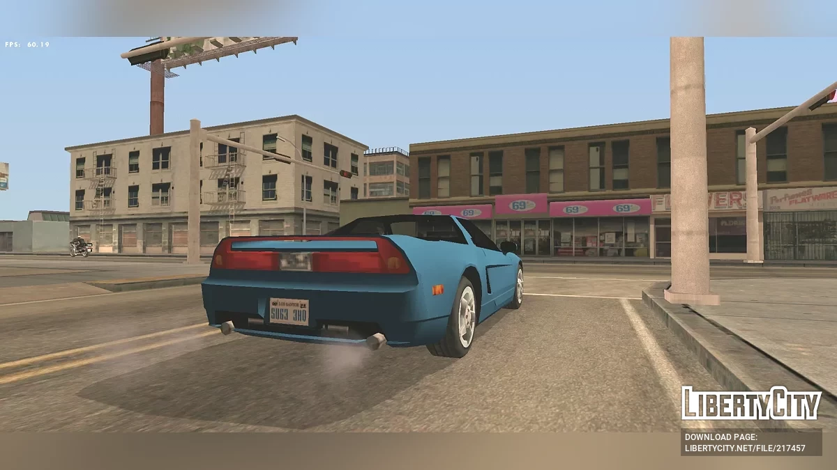 Honda NSX (somente DFF + SA estilo) / GTA San Andreas (iOS, Android)