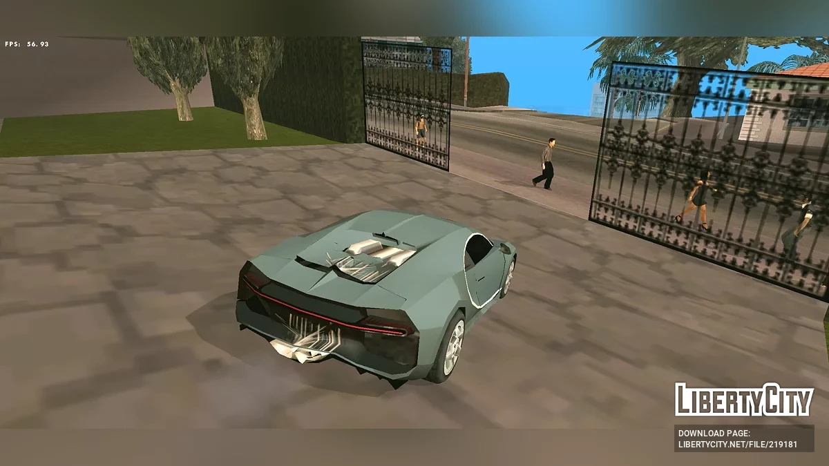 Bugatti Chiron (solo DFF + estilo SA) / GTA San Andreas (iOS, Android)