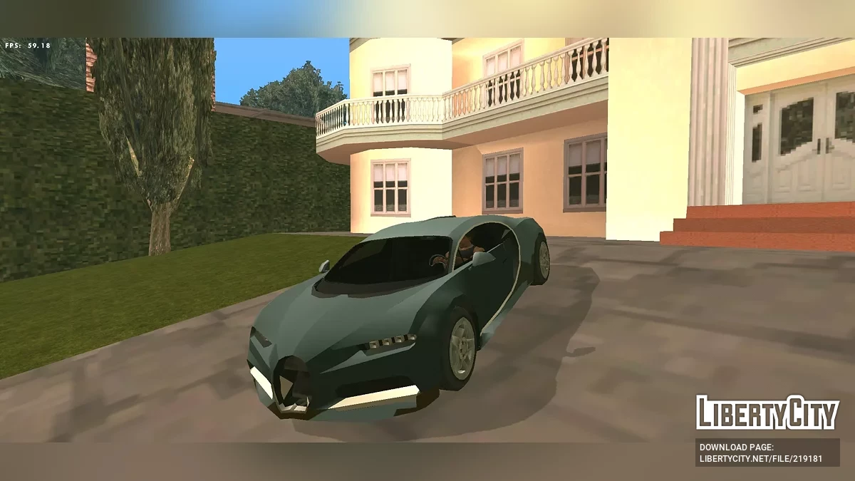 Bugatti Chiron (solo DFF + estilo SA) / GTA San Andreas (iOS, Android)