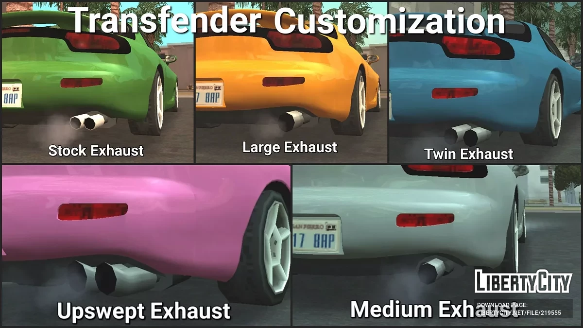 Mazda RX-7 (style SA + DFF seulement) / GTA San Andreas (iOS, Android)