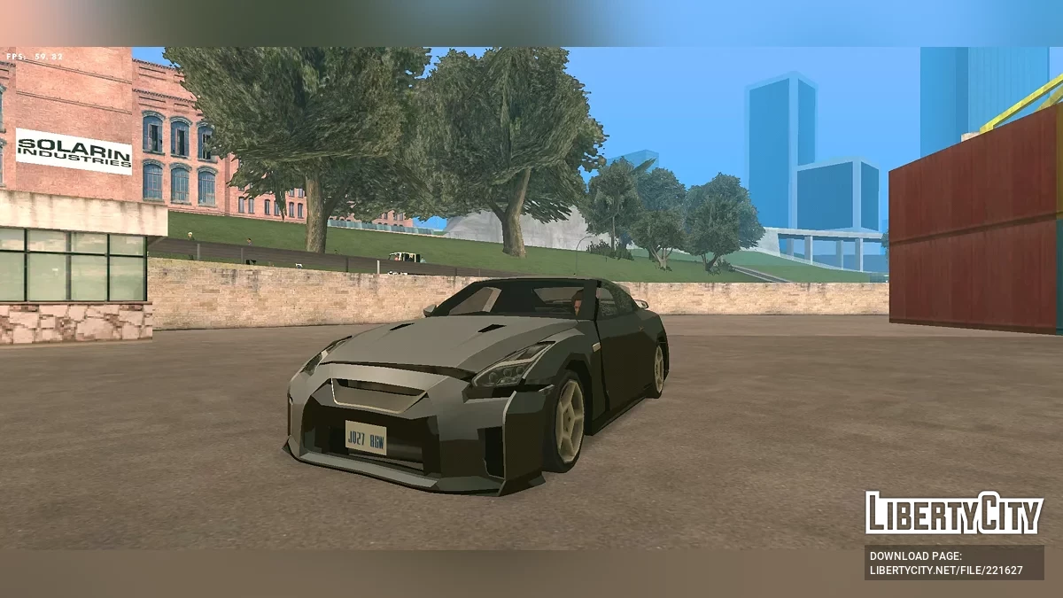 Nissan GT-R R35 2017 SA Style & Dff Only / GTA San Andreas (iOS, Android)