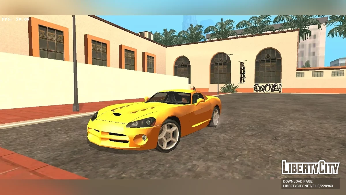 '06 دودج فايبر SRT 10 (أسلوب SA / فقط DFF) / GTA سان أندرياس (iOS، أندرويد)