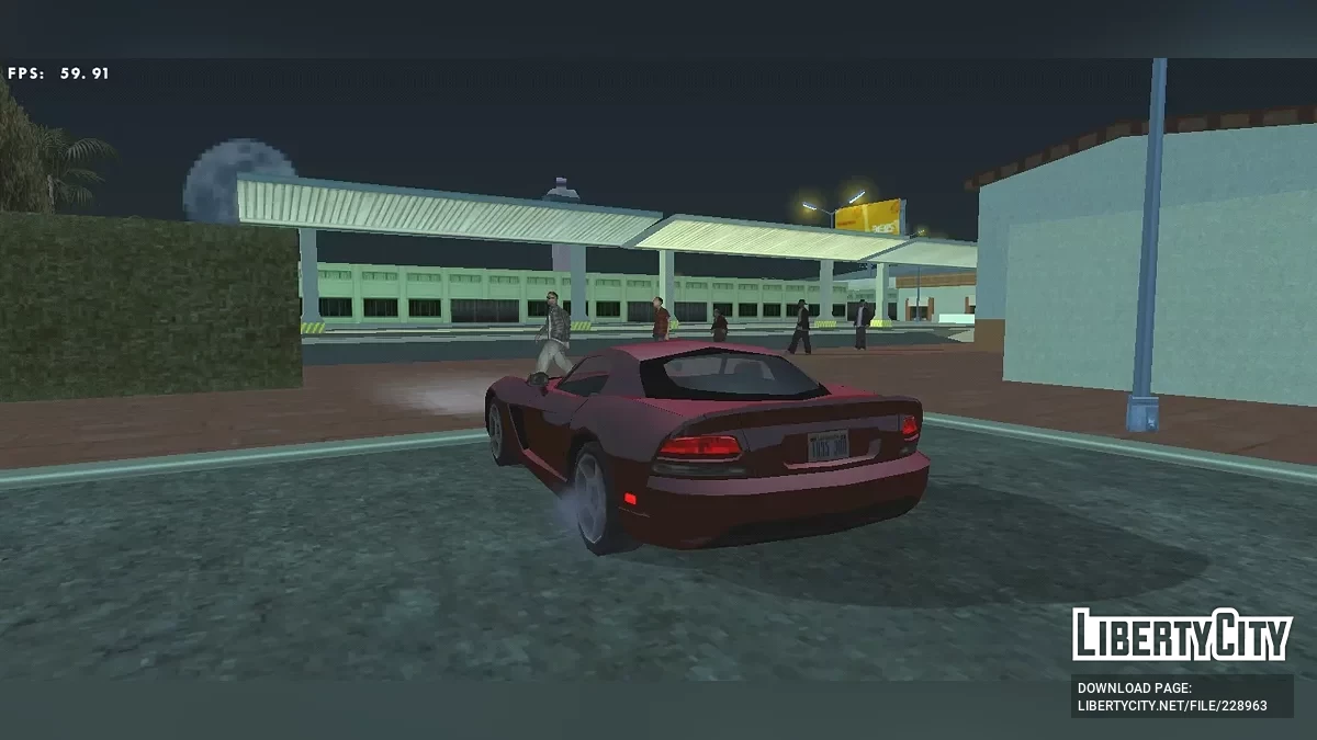 '06 دودج فايبر SRT 10 (أسلوب SA / فقط DFF) / GTA سان أندرياس (iOS، أندرويد)
