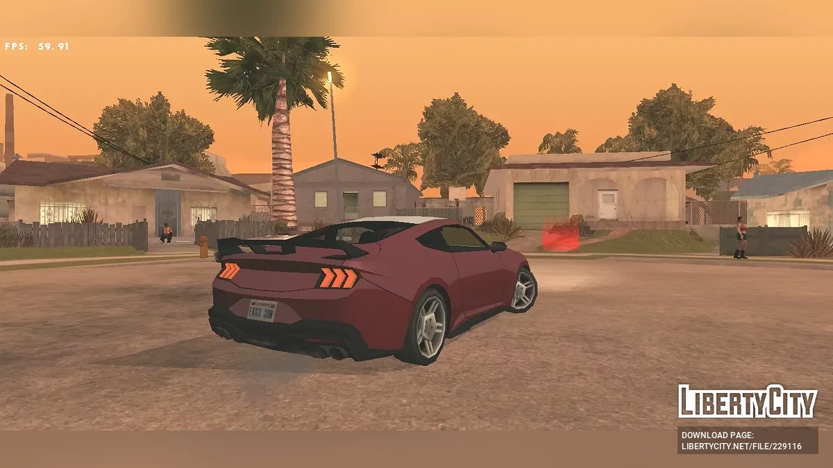 '24 Mustang Dark Horse (DFF Only) / GTA San Andreas (iOS, Android)