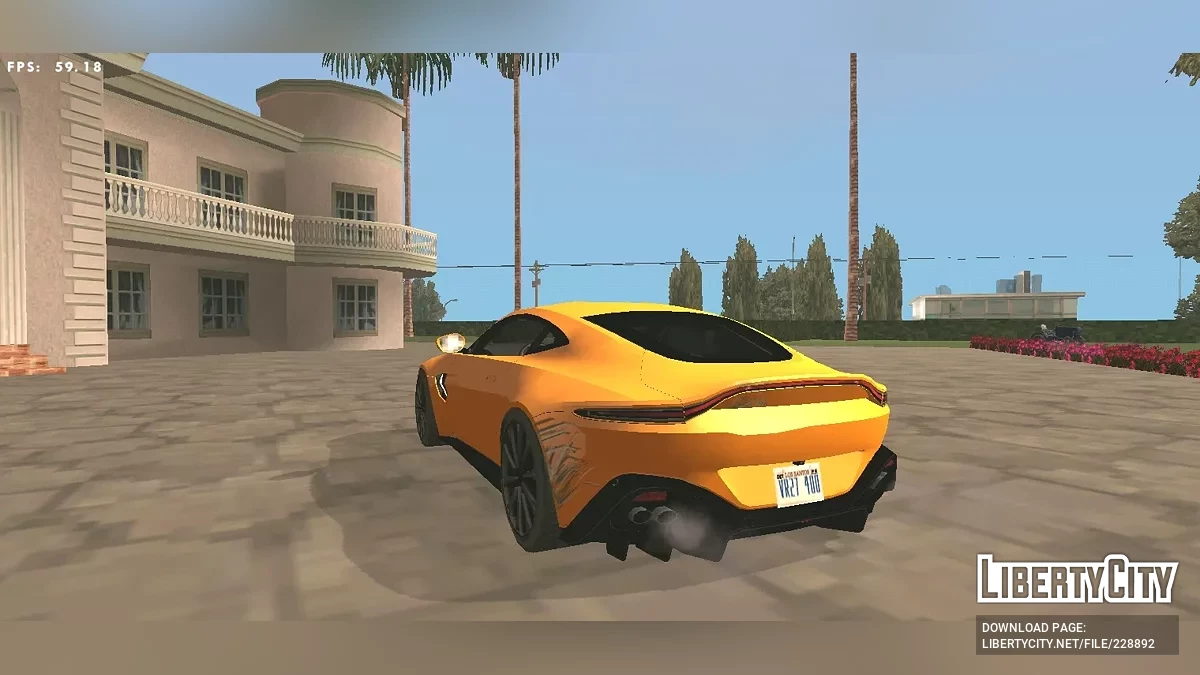 2018年阿斯顿·马丁Vantage(SA风格 / 仅DFF) / GTA San Andreas (iOS, Android)