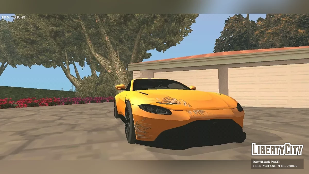 2018年阿斯顿·马丁Vantage(SA风格 / 仅DFF) / GTA San Andreas (iOS, Android)