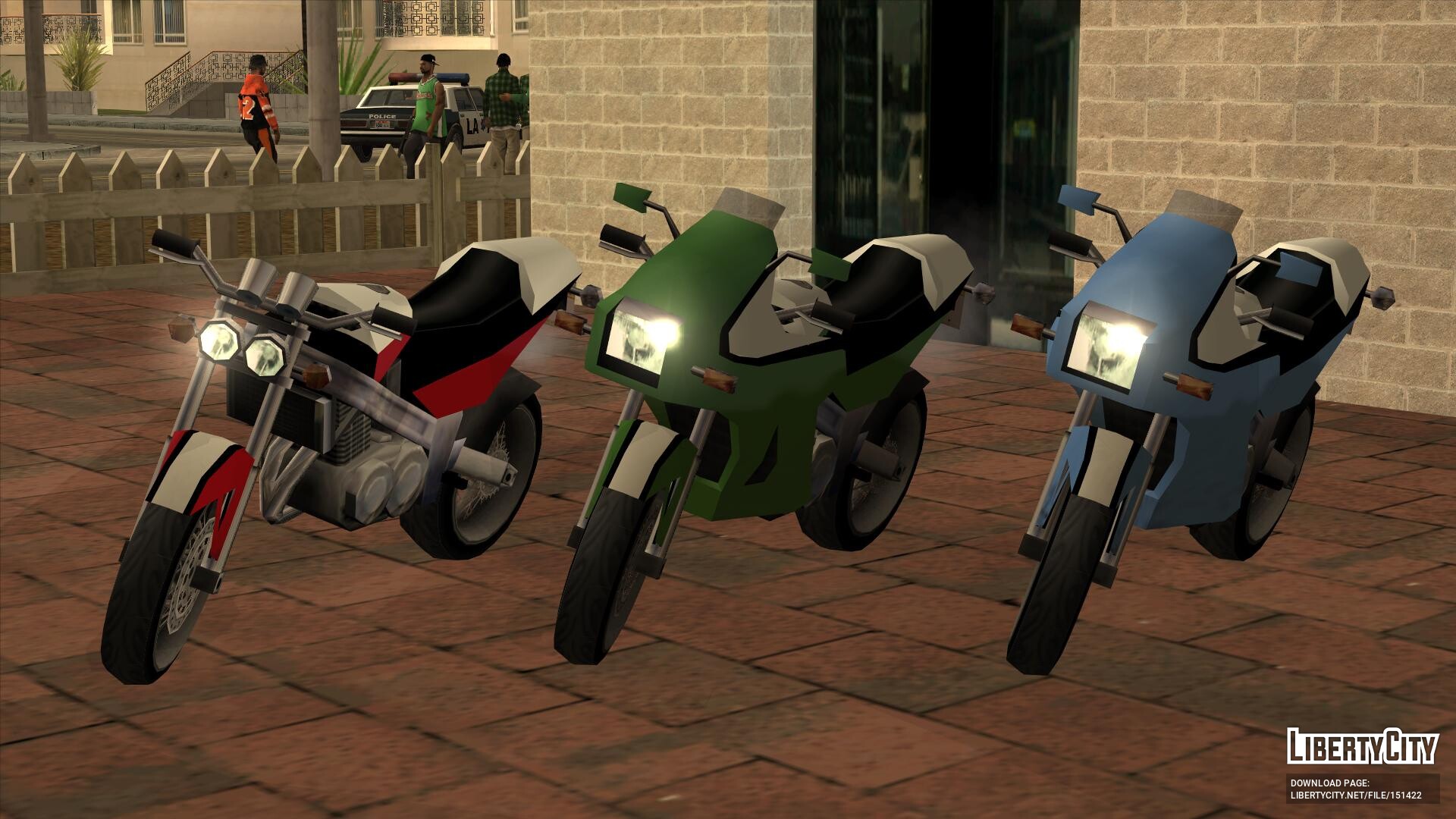 Files to replace BF-400 (bf400.dff, bf400.dff) in GTA San Andreas (94 files)
