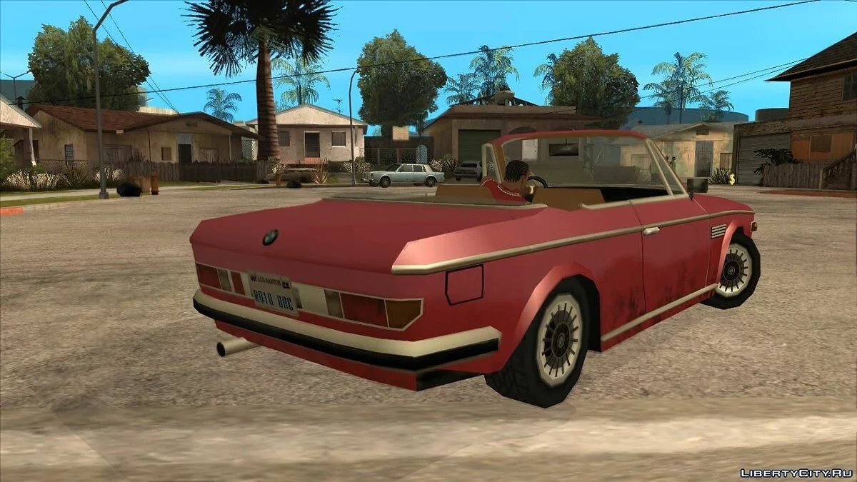 BMW E9 1971 Cabrio Low Poly / GTA San Andreas