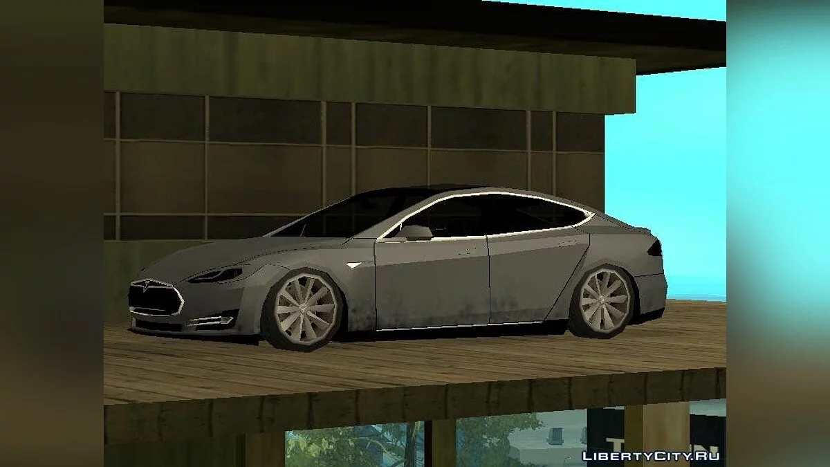 Tesla Model S SA Stil Lowpoly / GTA San Andreas