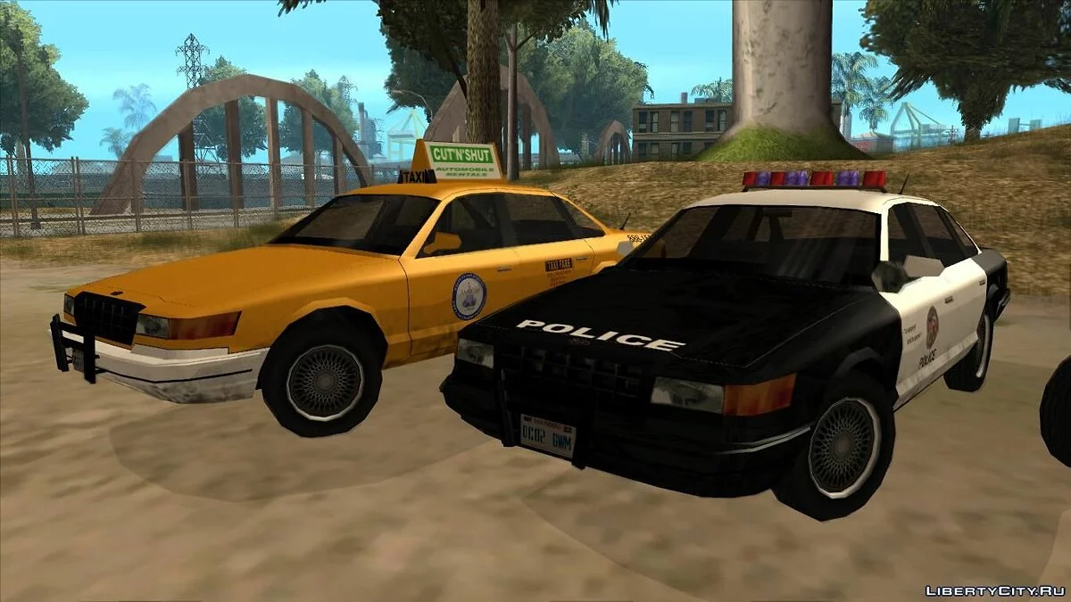 Крузер (Сток/Поліція/Таксі) з GTA 4 в Low Poly / GTA San Andreas