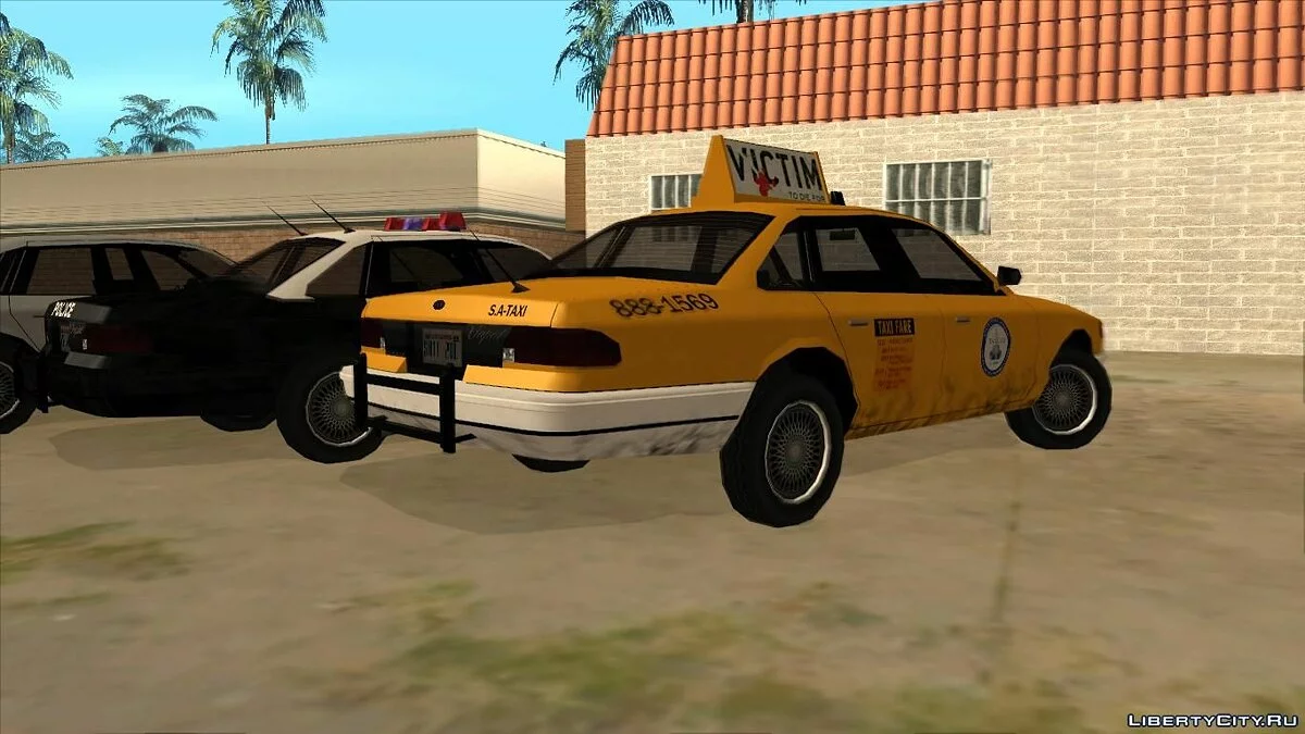 Крузер (Сток/Поліція/Таксі) з GTA 4 в Low Poly / GTA San Andreas