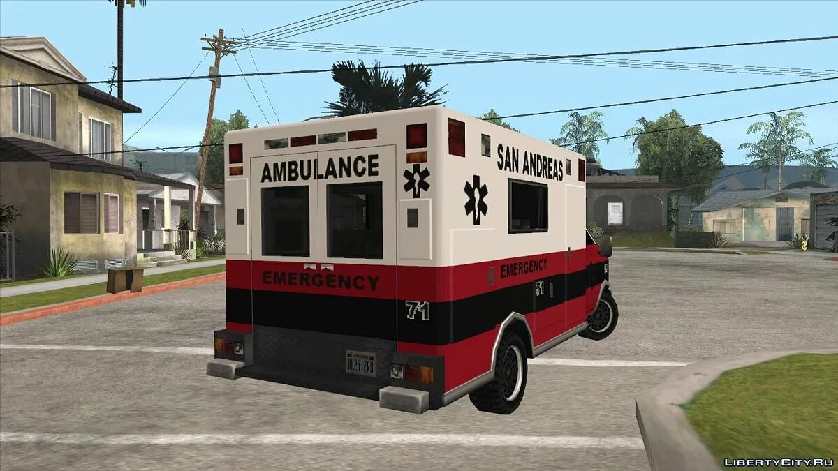سيارة الإسعاف من GTA 4 [LQ] / جي تي إيه سان أندرياس