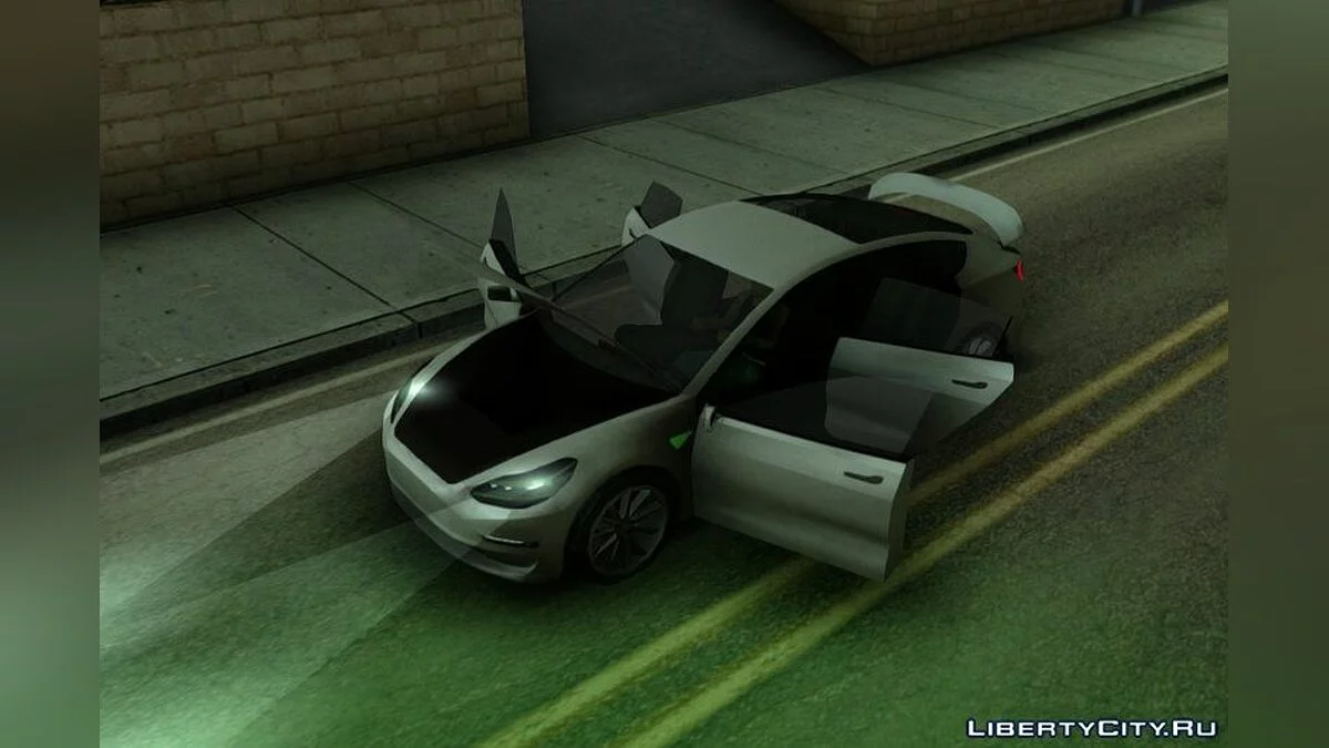 Tesla Model 3 2017 Lowpoly / GTA San Andreas