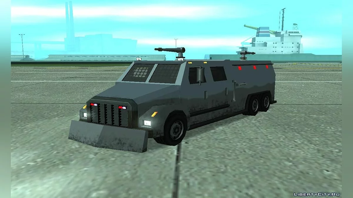 GTAV RCV Riot Van & LSPD RCV [SA Style] / GTA San Andreas