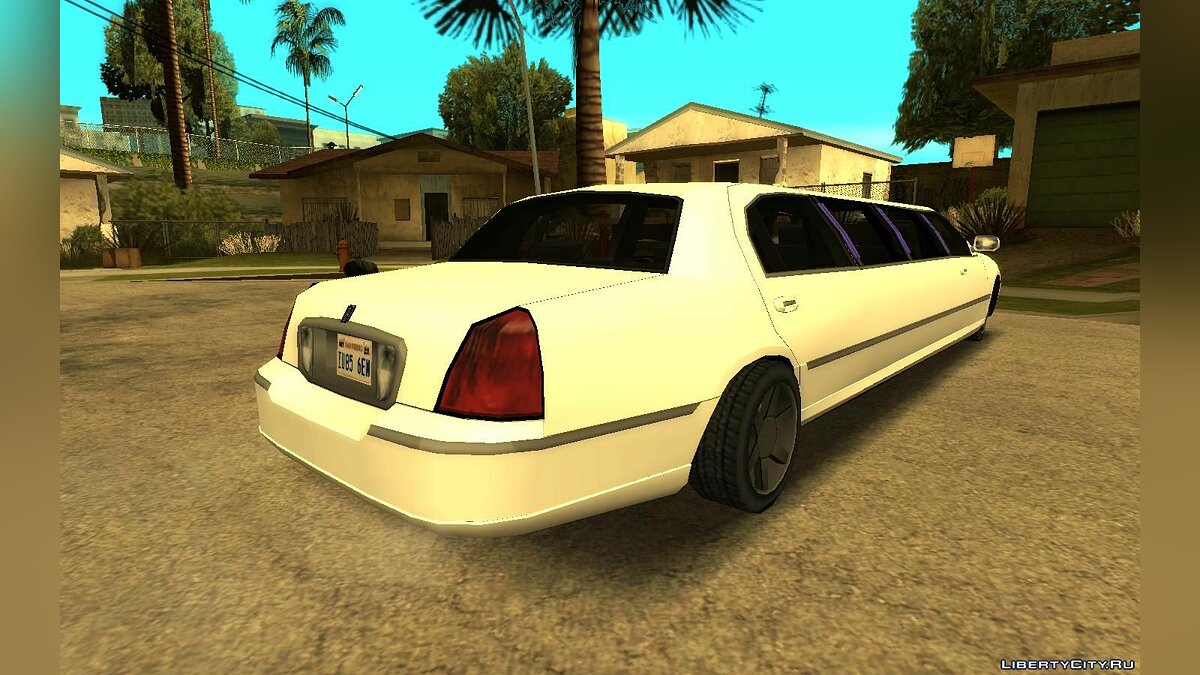 Download Limousine Lincoln Town Car V2 Lowpoly for GTA San Andreas