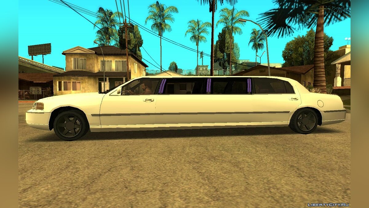 Download Limousine Lincoln Town Car V2 Lowpoly for GTA San Andreas